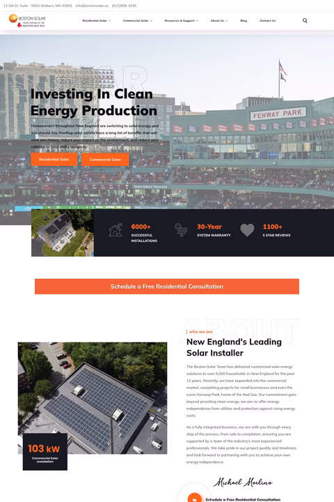 Boston-Solar Homepage 1440px