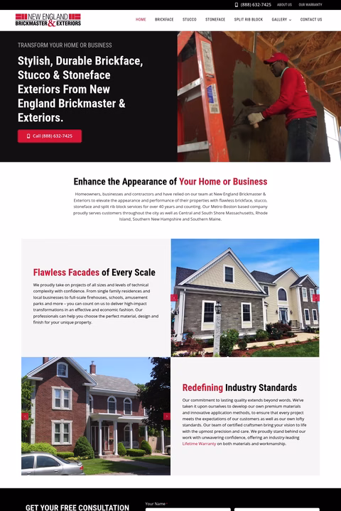 Brickmaster Homepage 1440px