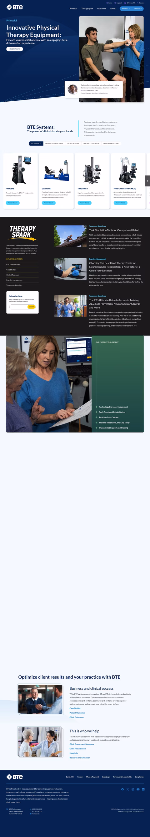 Bte-Technologies Homepage 1440px