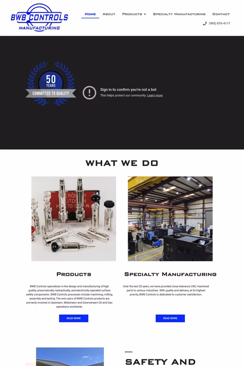 Bwb-Controls Homepage 1440px