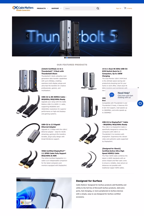 Cable-Matters Homepage 1440px