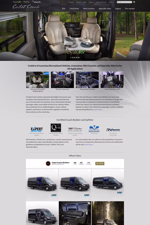Cabot-Coach-Builders Homepage 1440px