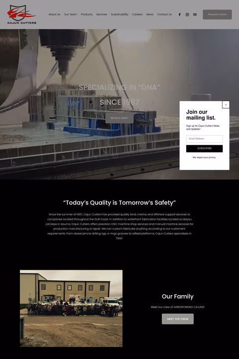 Cajun-Cutters Homepage 1440px