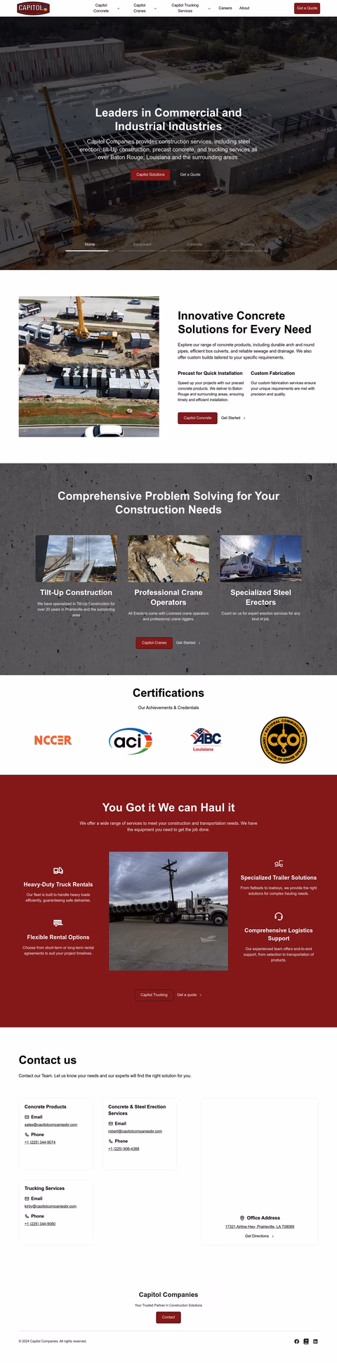 Capitol-Companies Homepage 1440px