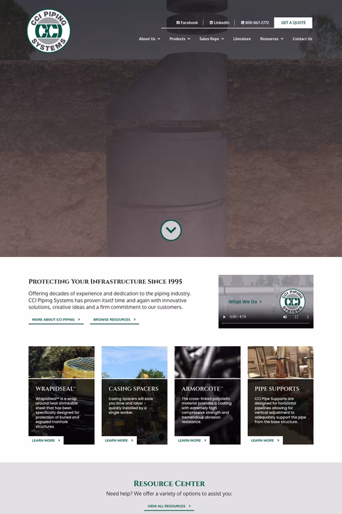 Cci-Pipeline-Systems Homepage 1440px