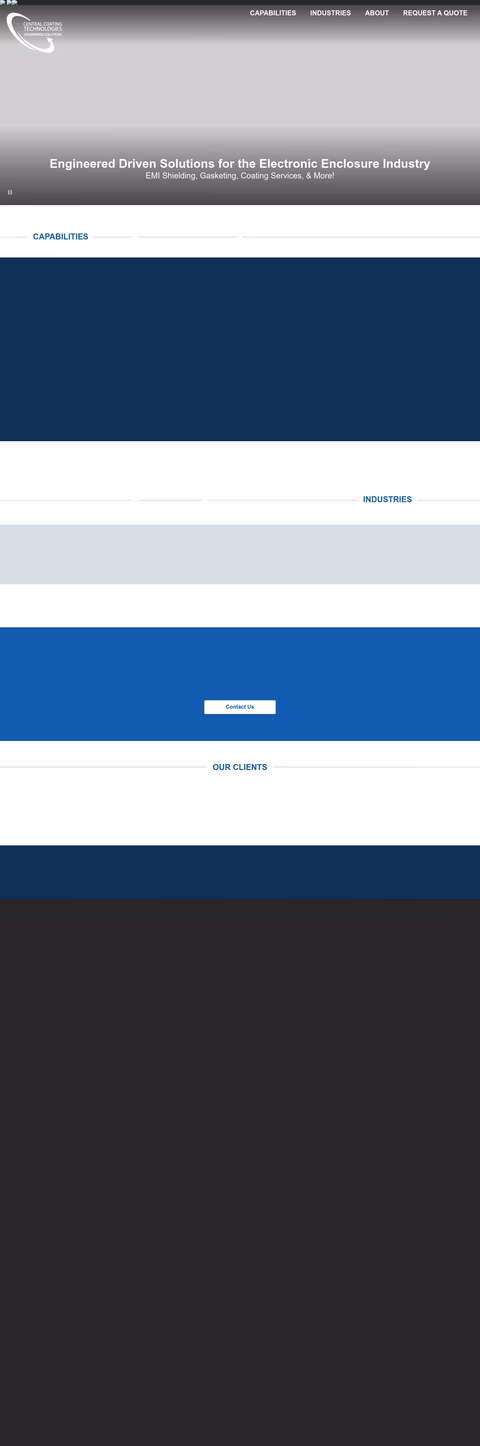 Central-Coating-Technologies Homepage 1440px