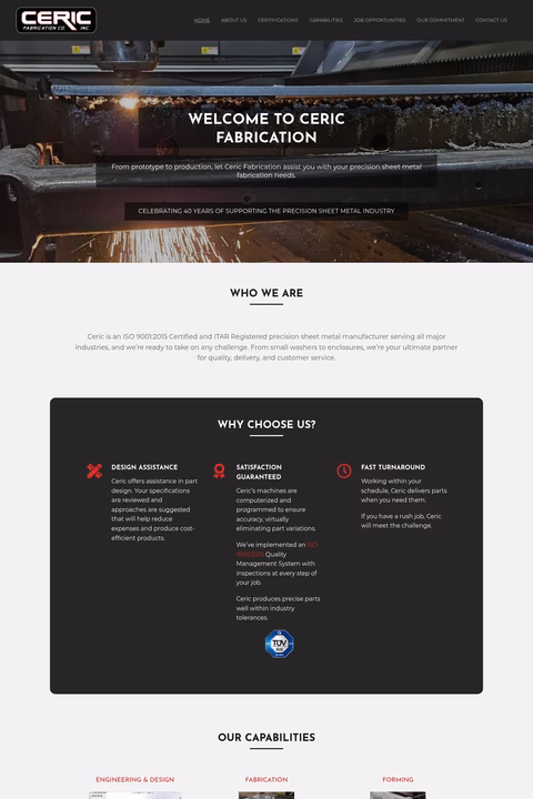 Ceric-Fabrication Homepage 1440px