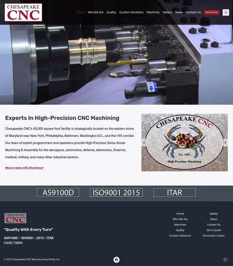 Chesapeake-Cnc Homepage 1440px