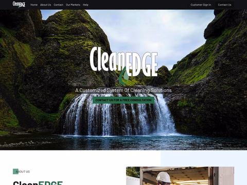 Cleanedge Homepage 1440px