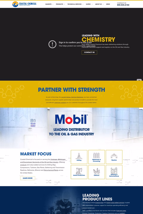 Coastal-Chemical Homepage 1440px