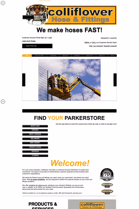 Colliflower-Hose-Fittings Homepage 1440px