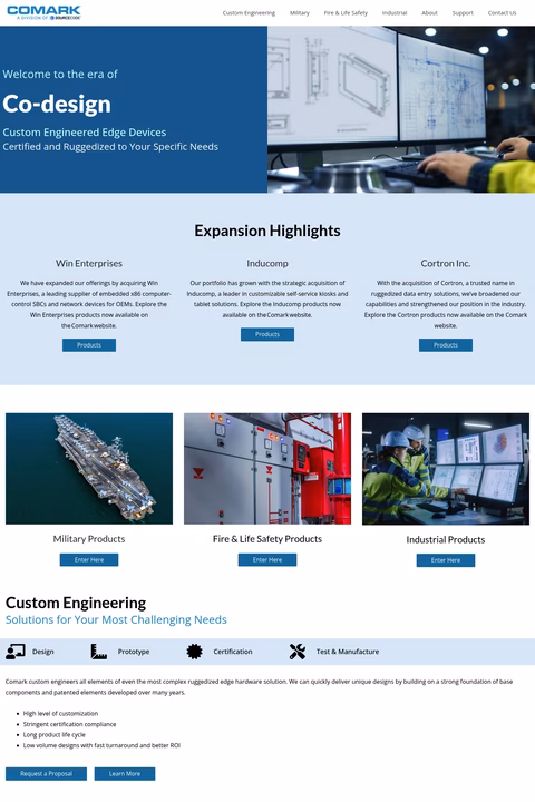 Comark Homepage 1440px