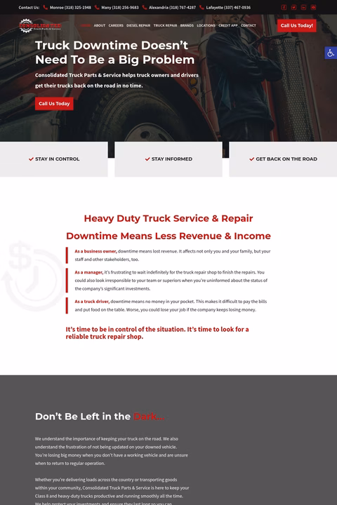 Consolidated-Truck-Parts-Service Homepage 1440px