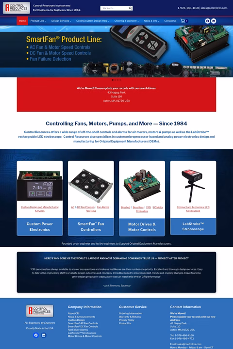 Control-Resources Homepage 1440px