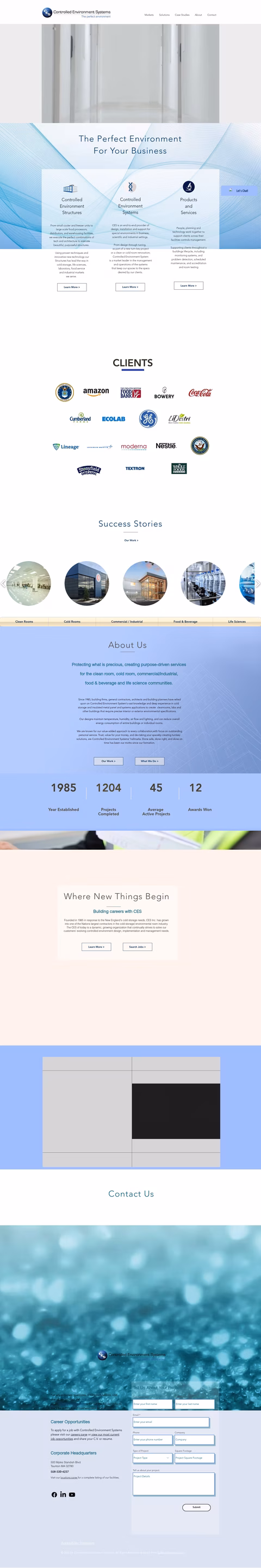 Controlled-Environment-Services Homepage 1440px