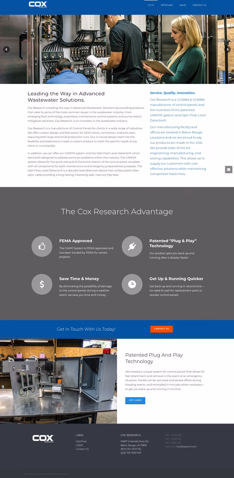 Cox-Research-Technology Homepage 1440px