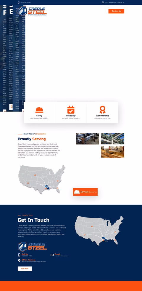 Creole-Steel Homepage 1440px