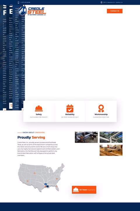 Creole-Steel Homepage 1440px