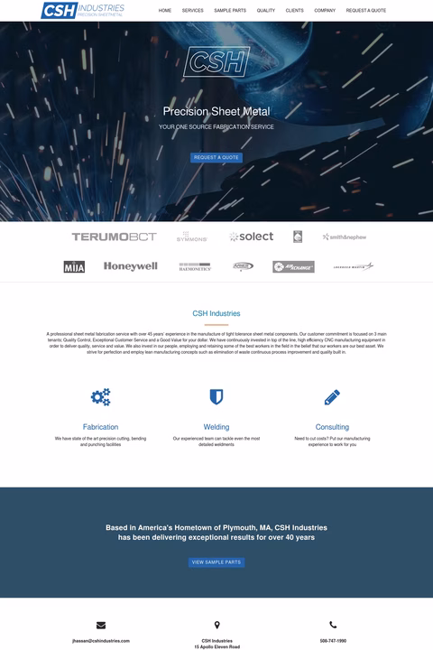 Csh-Industries Homepage 1440px
