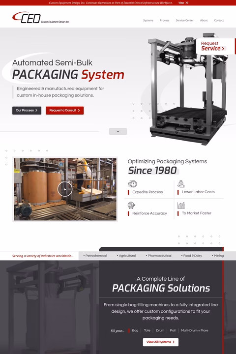 Custom-Equipment-Design Homepage 1440px