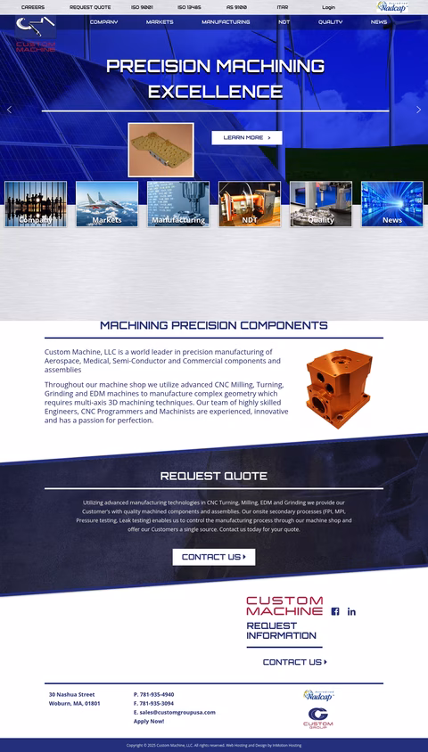 Custom-Machine Homepage 1440px