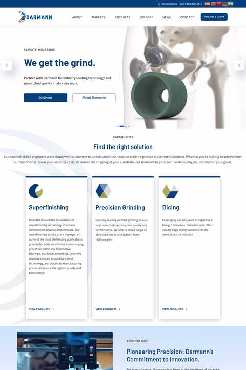 Darmann-Abrasive-Products Homepage 1440px