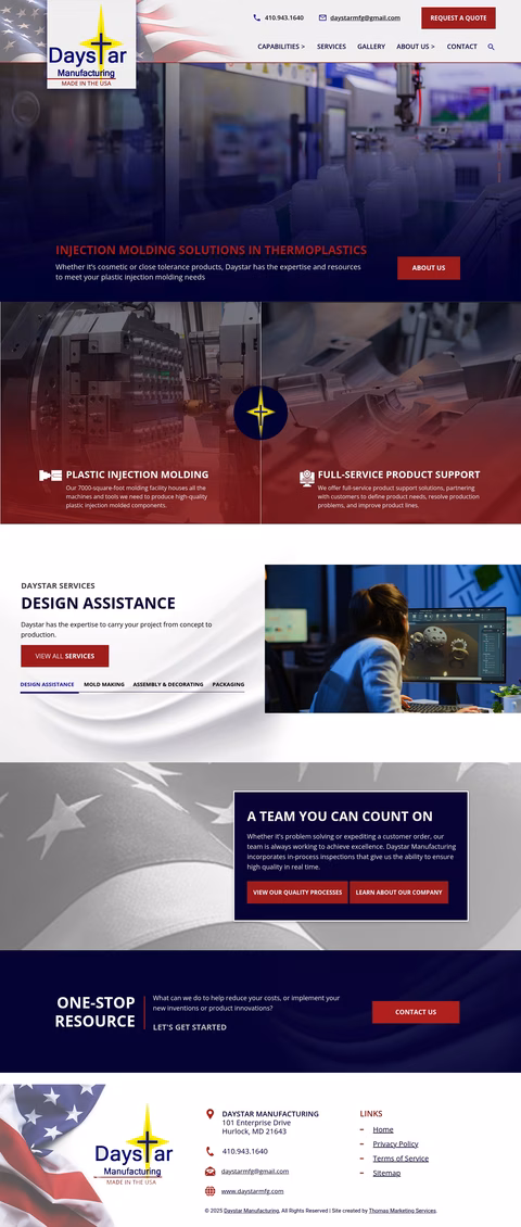 Daystar-Manufacturing Homepage 1440px