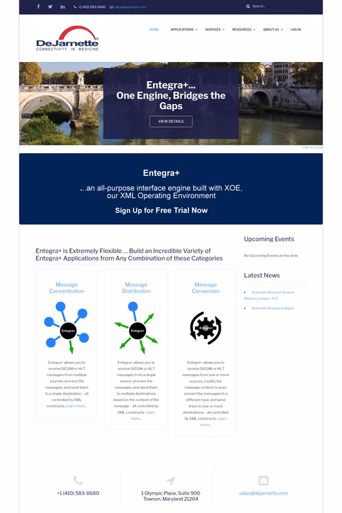Dejarnette-Research-Systems Homepage 1440px