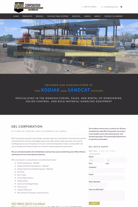 Del-Corporation Homepage 1440px