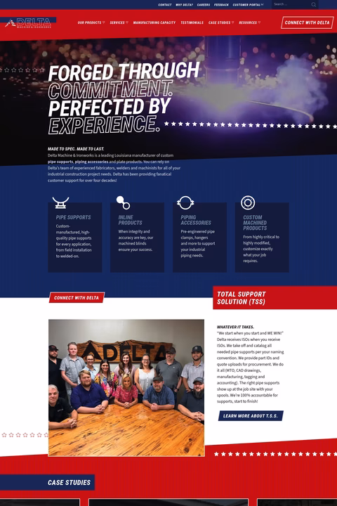 Delta-Machine-Ironworks Homepage 1440px