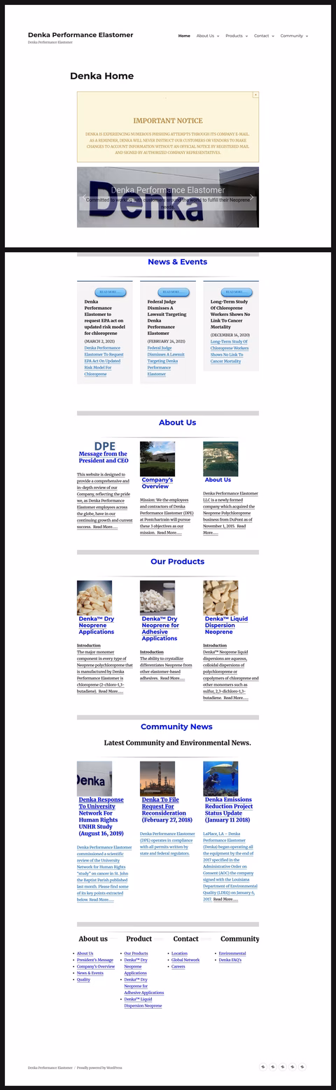 Denka-Performance-Elastomer Homepage 1440px