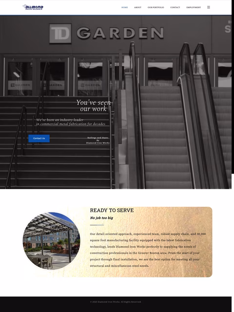 Diamond-Iron-Works Homepage 1440px