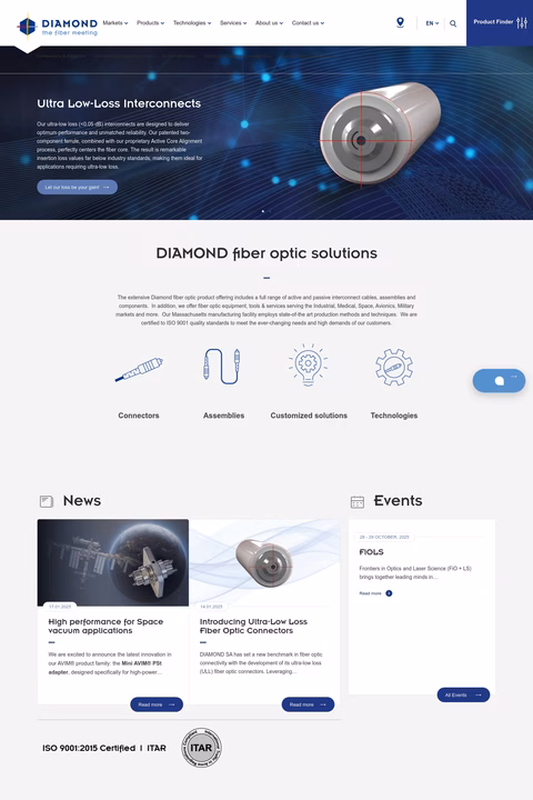 Diamond-Usa Homepage 1440px