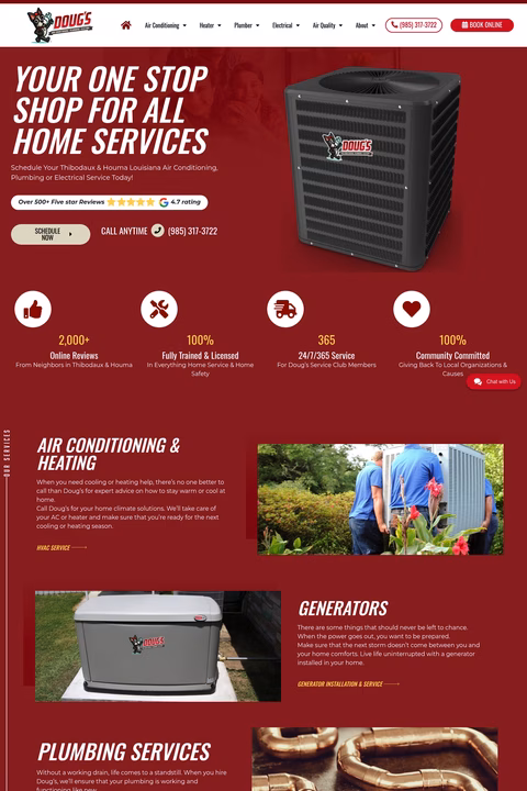 Dougs-Service-Company Homepage 1440px