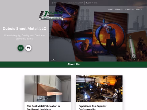 Dubois-Sheet-Metal Homepage 1440px
