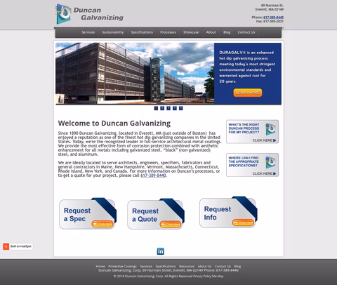Duncan-Galvanizing Homepage 1440px