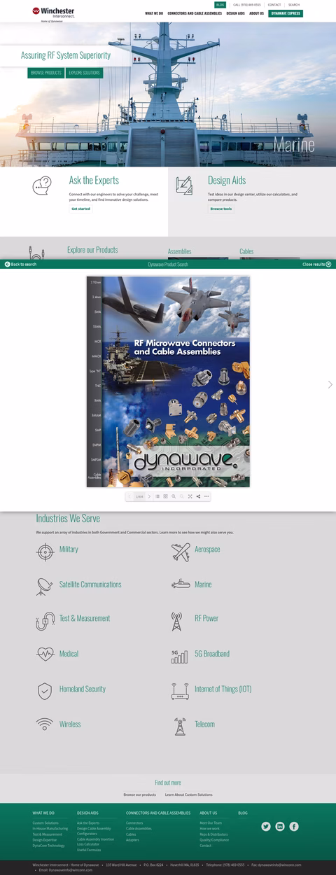 Dynawave Homepage 1440px