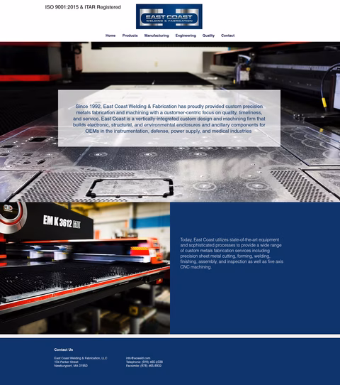 East-Coast-Welding-Fabrication Homepage 1440px