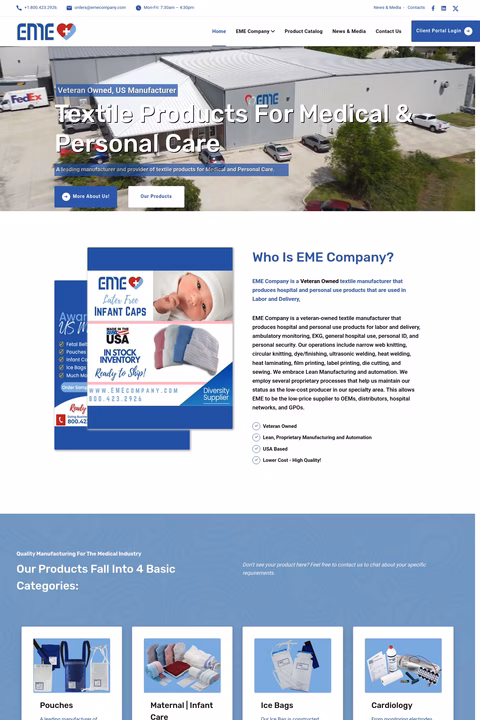 Eme-Company Homepage 1440px