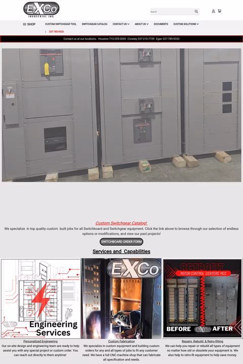 Exco-Industrial Homepage 1440px
