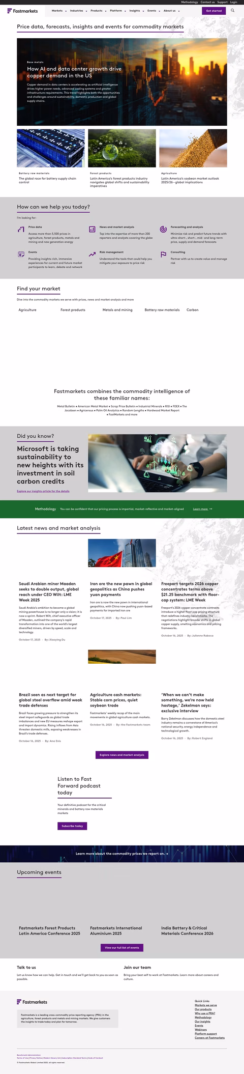 Fastmarkets Homepage 1440px