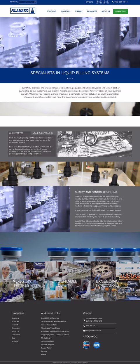 Filamatic Homepage 1440px