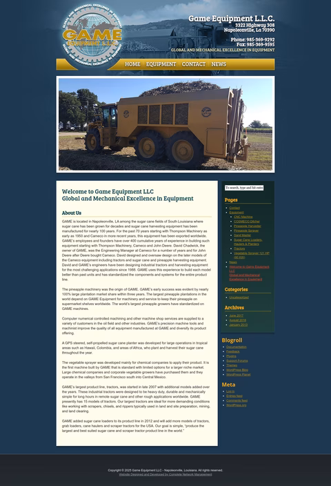 Game-Equipment Homepage 1440px