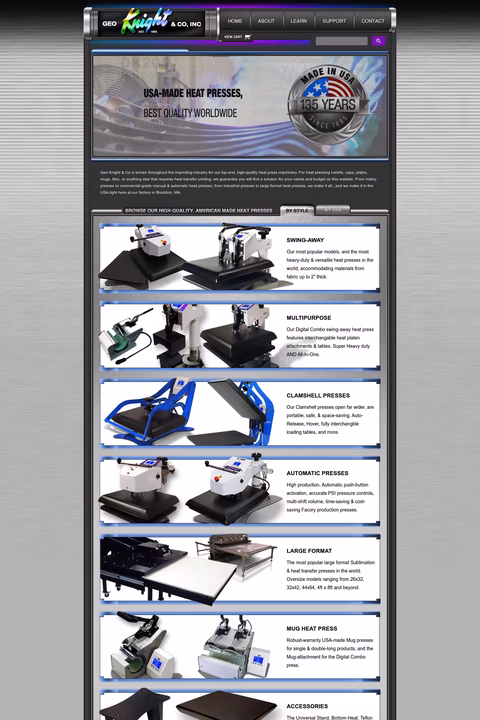 Geo-Knight-Company Homepage 1440px