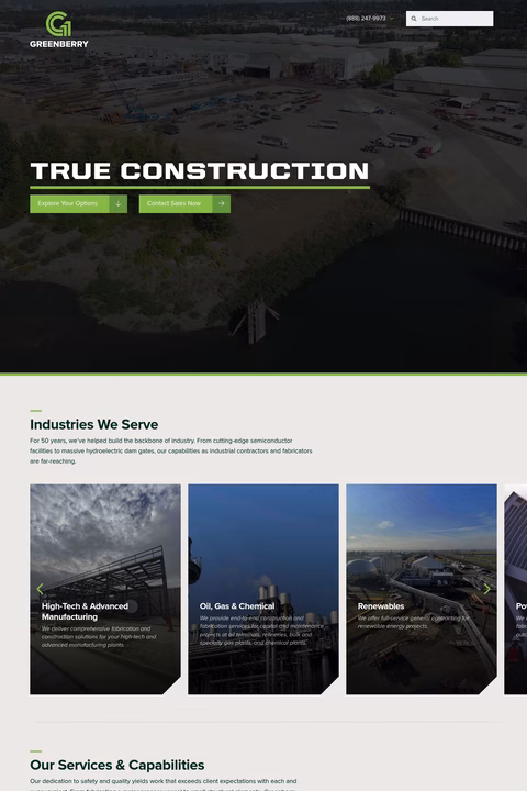 Greenberry-Industrial Homepage 1440px