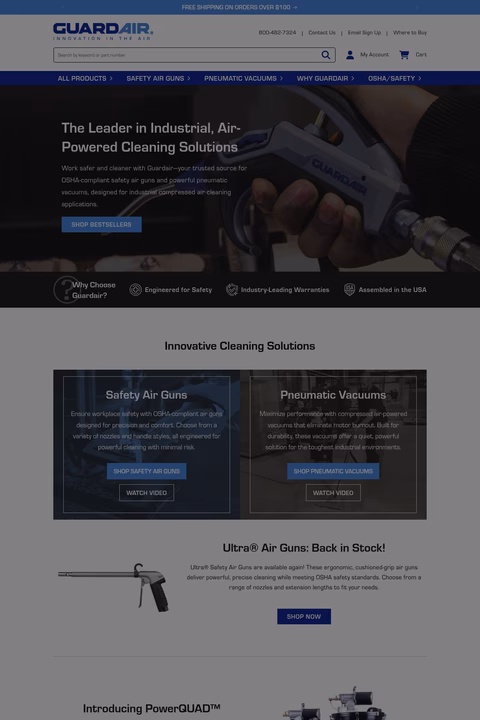Guardair Homepage 1440px