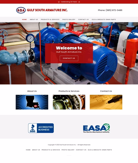 Gulf-South-Armature Homepage 1440px