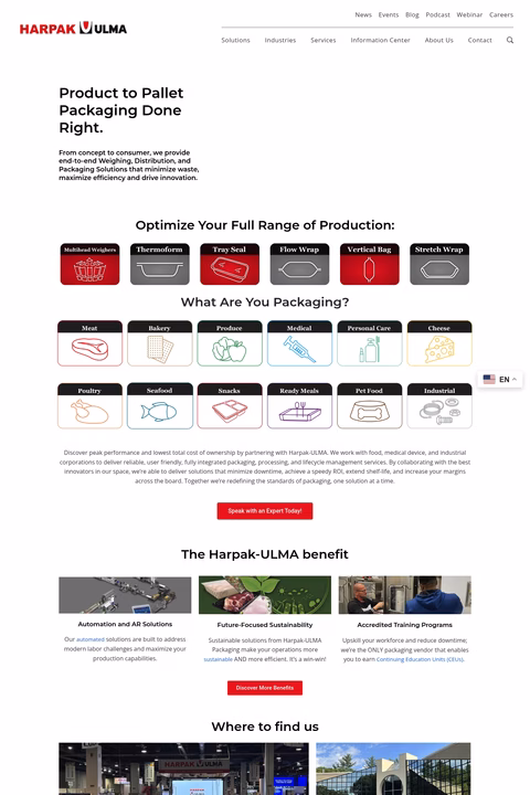 Harpak-Ulma-Packaging Homepage 1440px