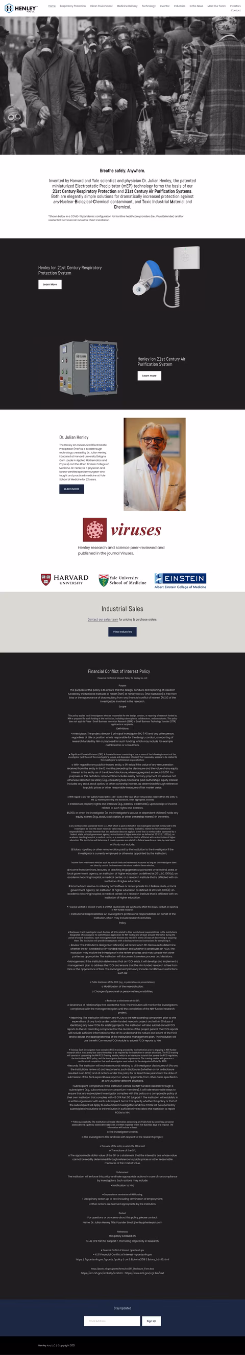 Henley-Ion Homepage 1440px