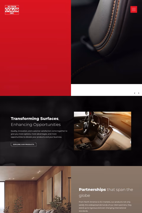 Hi-Tech-Color Homepage 1440px